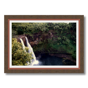 Wailua Falls II - Framed - Satin Luster Paper