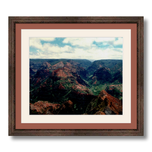 Waimea Canyon - Framed - Archival Canvas Paper