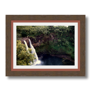 Wailua Falls II - Framed - Satin Luster Paper