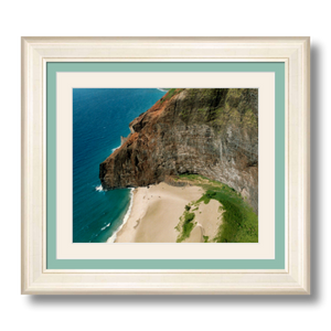 Nā Pali Coast II - Framed - Hahnemühle Torchon Paper