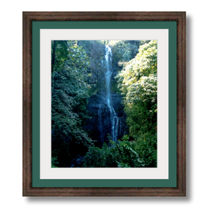 Maui Waterfalls II - Framed - Satin Luster Paper