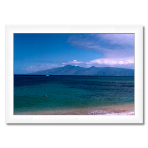 Maui Coast III - Framed - Archival Canvas Paper