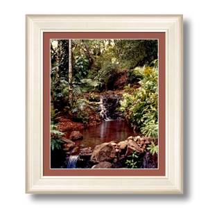 Allerton Garden I - Framed - Archival Canvas Paper