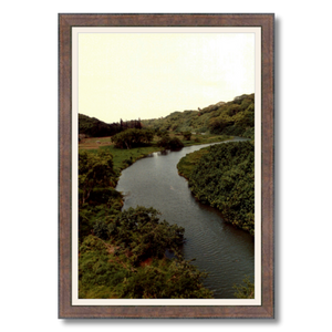 Kauai River - Framed - Hahnemühle Torchon Paper