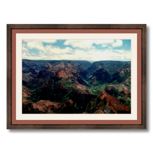 Waimea Canyon - Framed - Archival Canvas Paper