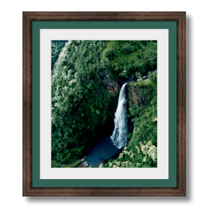 Flying the Nā Pali Coast II - Framed - Archival Canvas Paper