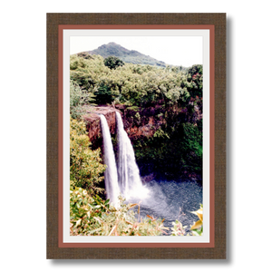 Wailua Falls I - Framed - Archival Canvas Paper