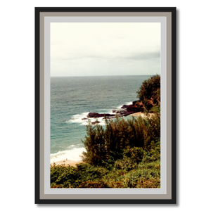 Kauai Coast II - Black Frame - Premium Giclee Paper
