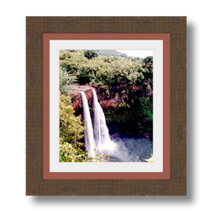 Wailua Falls I - Framed - Archival Canvas Paper
