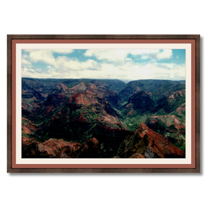 Waimea Canyon - Framed - Archival Canvas Paper