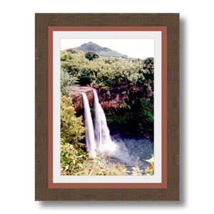 Wailua Falls I - Framed - Archival Canvas Paper