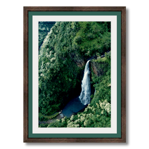Flying the Nā Pali Coast II - Framed - Archival Canvas Paper