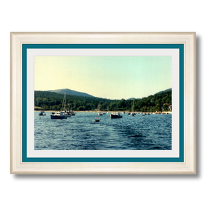 Sailing Seal Harbor - Framed - Premium Giclee Paper
