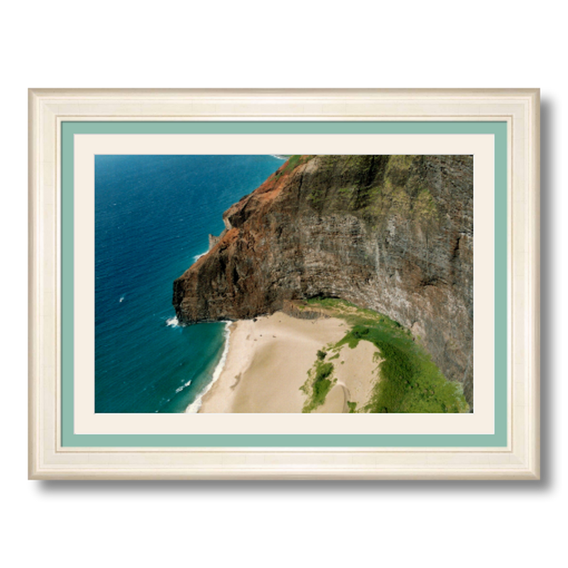 Nā Pali Coast II - Framed - Hahnemühle Torchon Paper