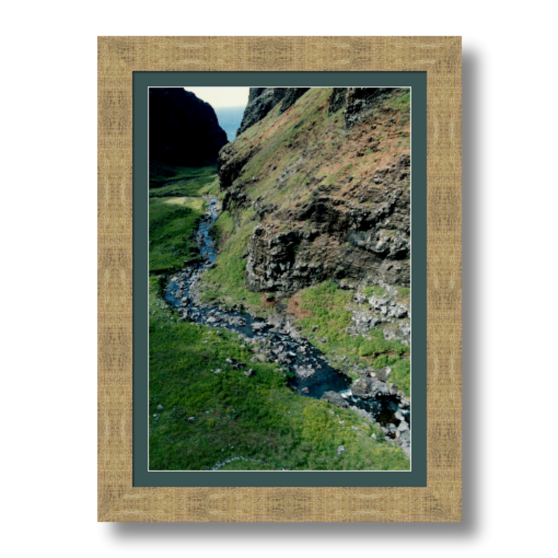Flying Over Waimea Canyon - Framed - Archival Canvas Paper