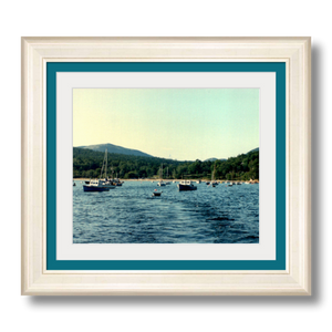 Sailing Seal Harbor - Framed - Premium Giclee Paper