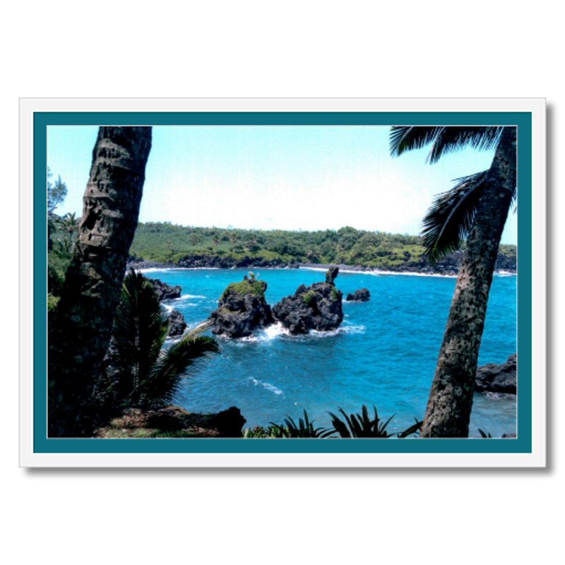 Maui Coast V - Framed - Metallic Paper