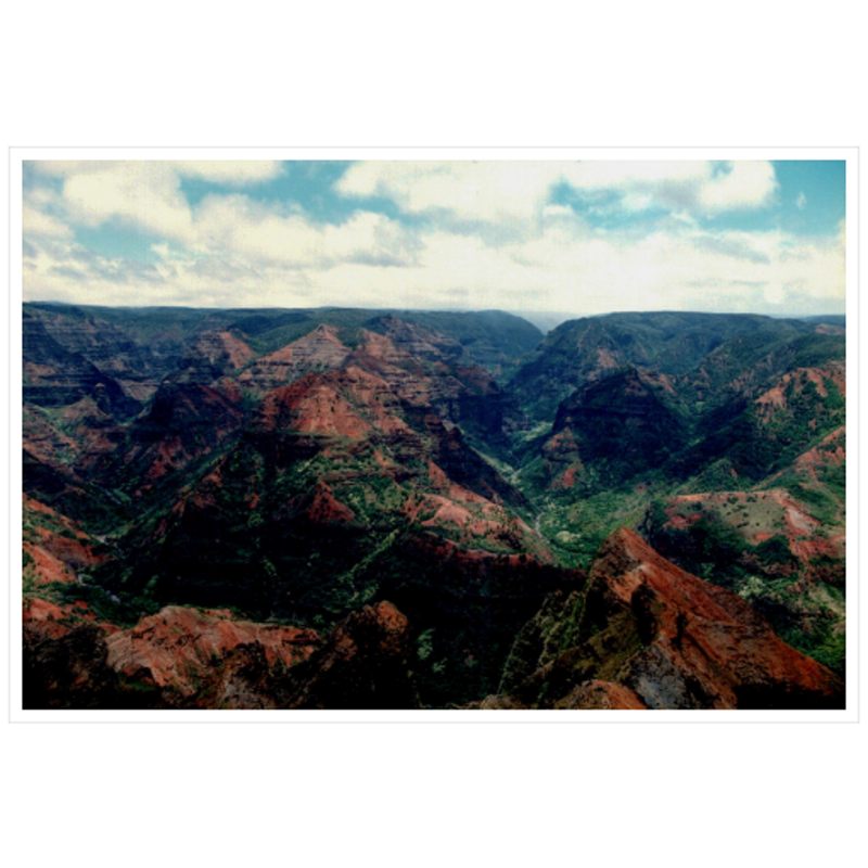 Waimea Canyon - Archival Canvas Paper