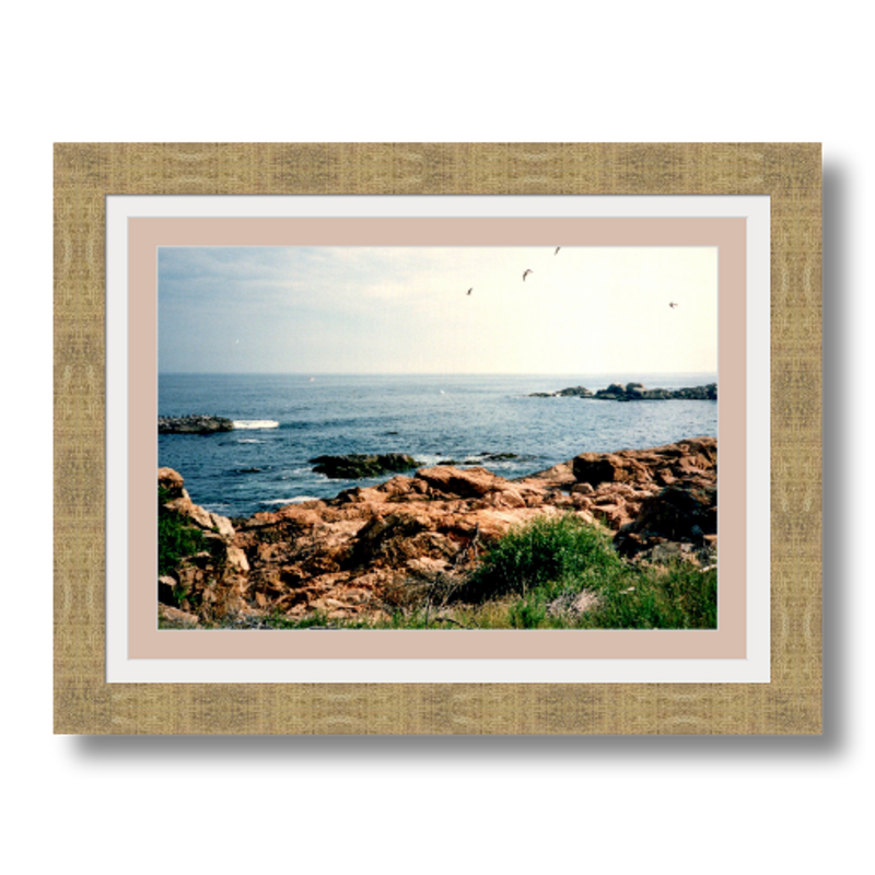 Rockport I - Framed - Archival Linen Paper