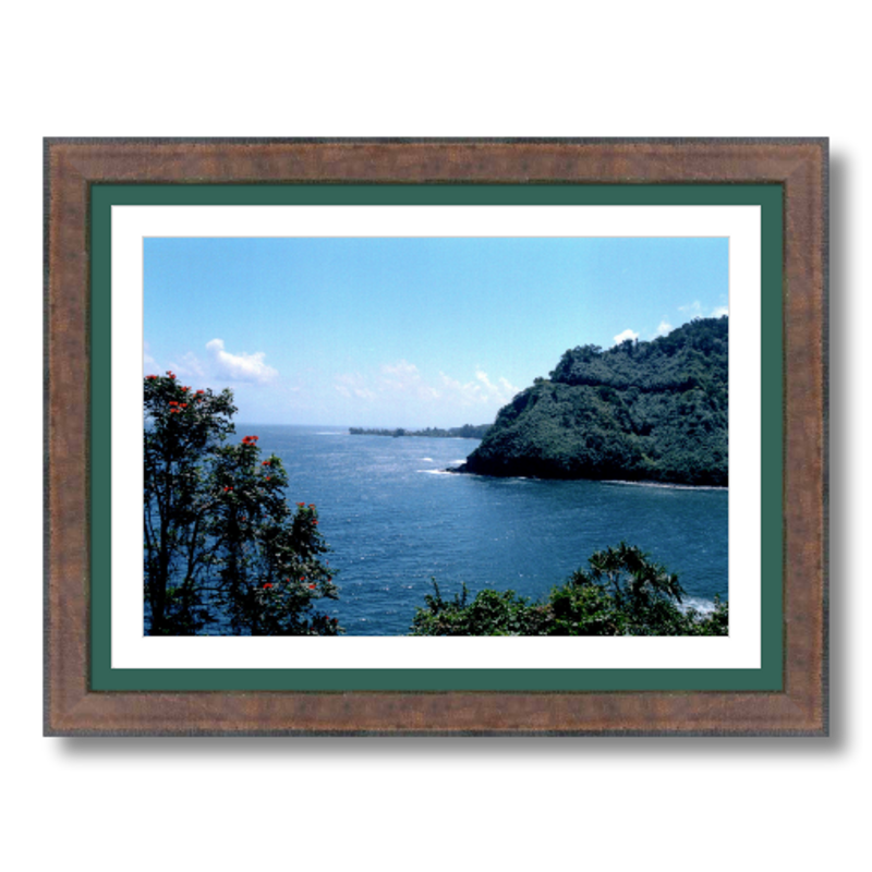 Maui Coast IV - Framed - Archival Canvas Paper