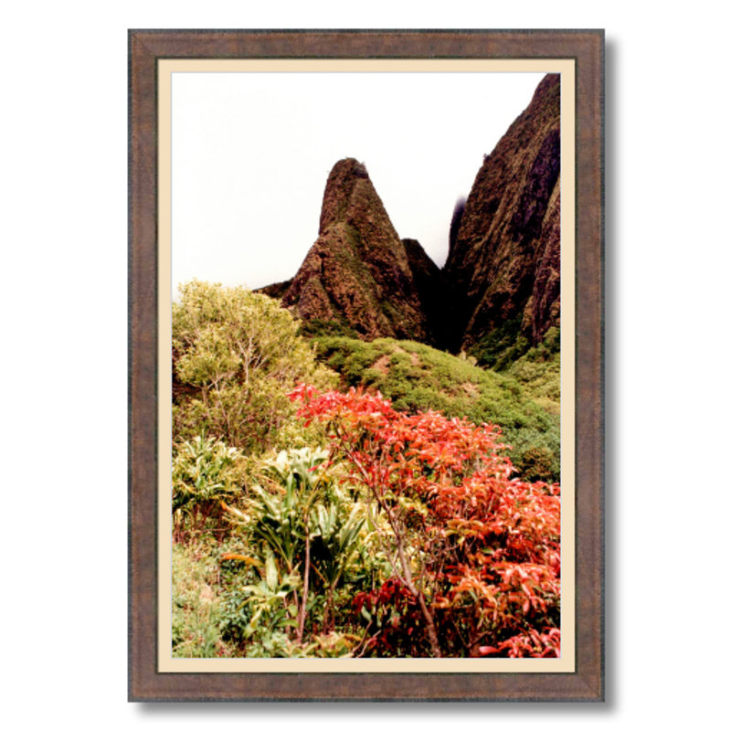 Iao Needle - Framed - Archival Canvas Paper