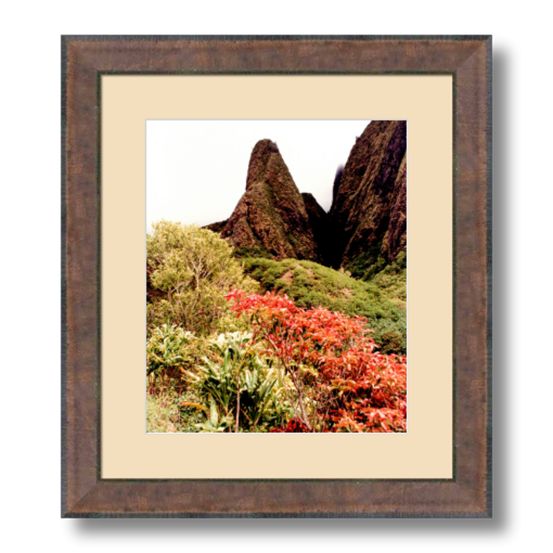 Iao Needle - Framed - Archival Canvas Paper