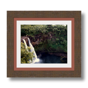 Wailua Falls II - Framed - Premium Giclee Paper