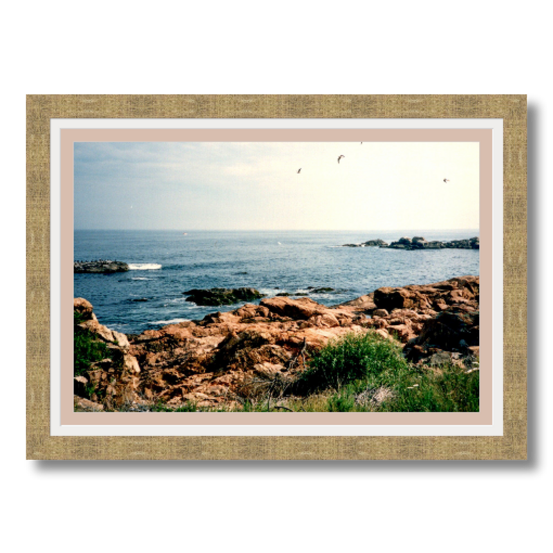Rockport I - Framed - Hahnemühle Torchon Paper