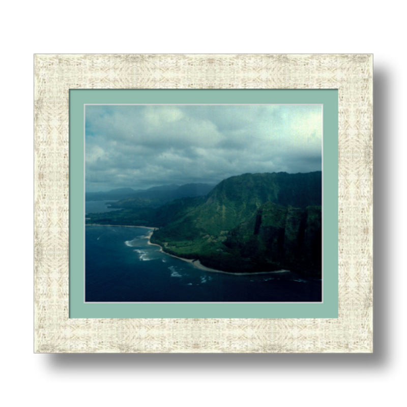 Flying the Nā Pali Coast I - Framed - Premium Giclee Paper
