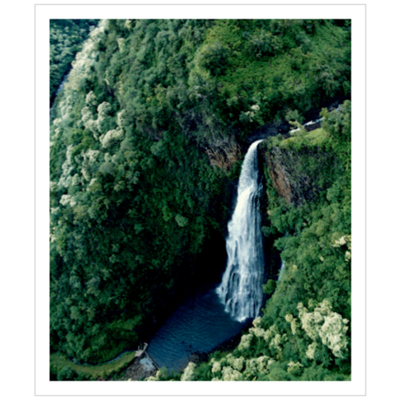 Flying the Nā Pali Coast II - Archival Canvas Paper
