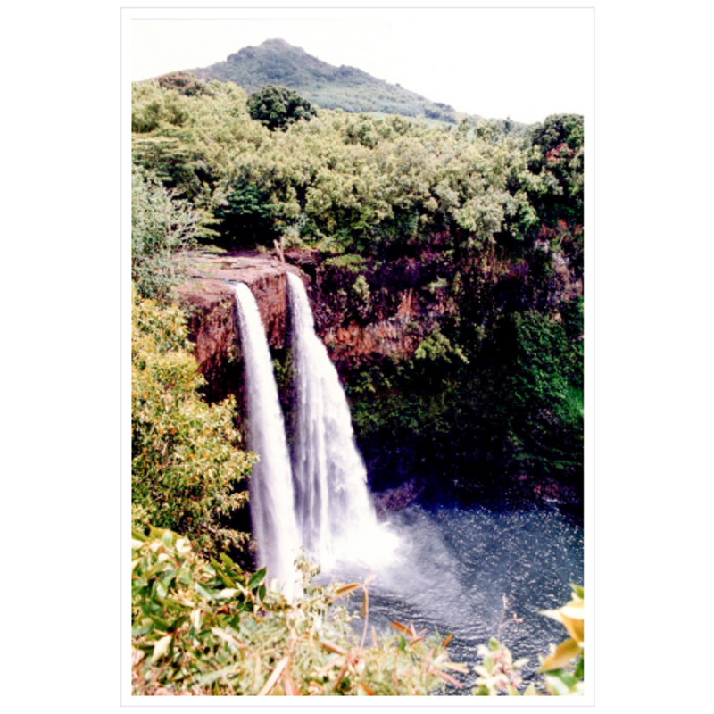 Wailua Falls I - Archival Canvas Paper