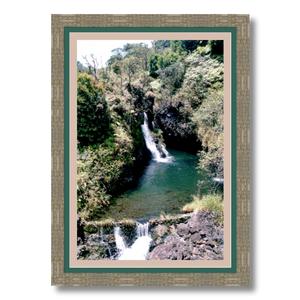 Maui Waterfalls I - Framed - Premium Giclee Paper