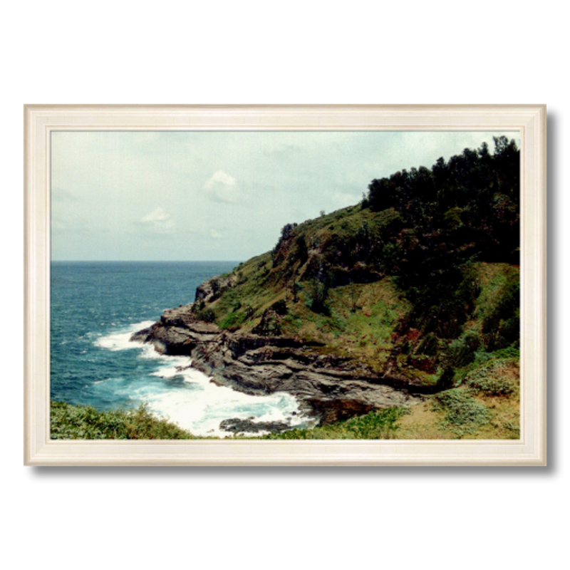 Kauai Coast I - Framed - Archival Canvas Paper