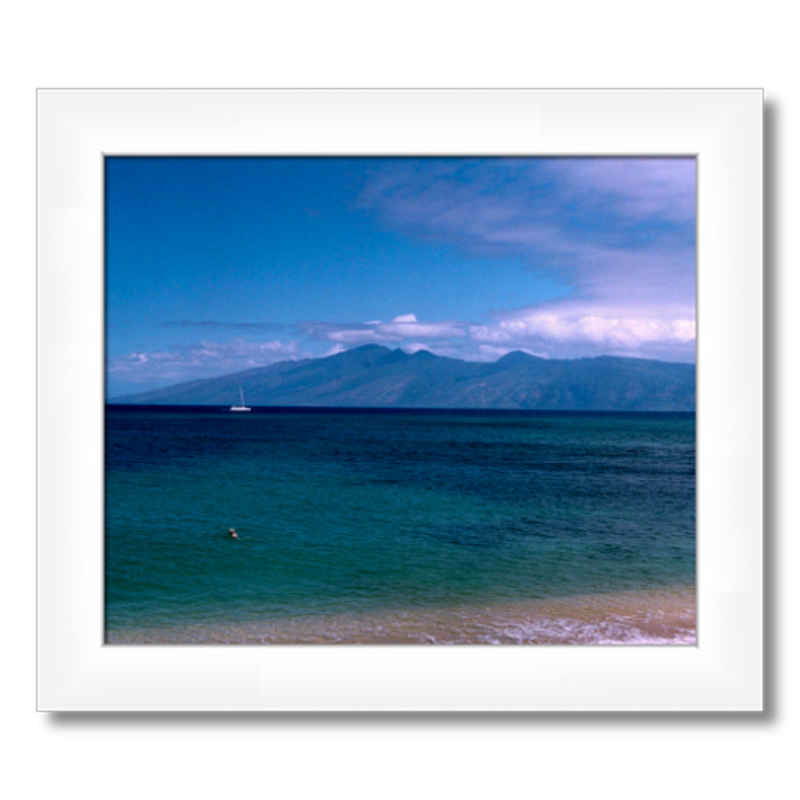 Maui Coast III - Framed - Archival Canvas Paper