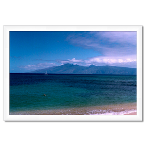 Maui Coast III - Framed - Archival Canvas Paper