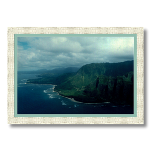 Flying the Nā Pali Coast I - Framed - Premium Giclee Paper