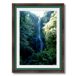 Maui Waterfalls II - Framed - Archival Canvas Paper