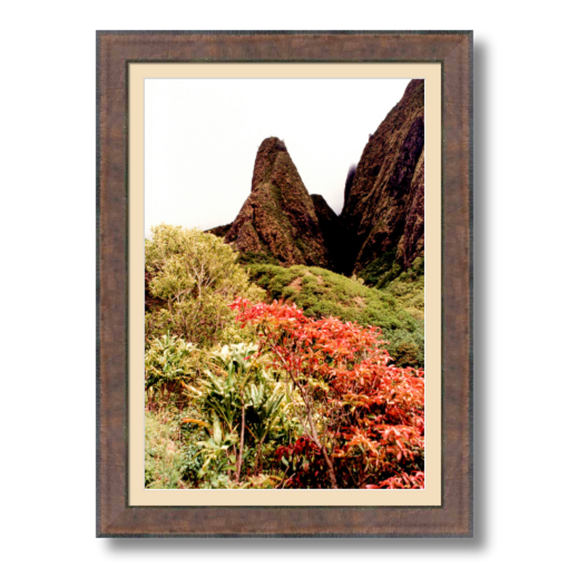 Iao Needle - Framed - Archival Canvas Paper
