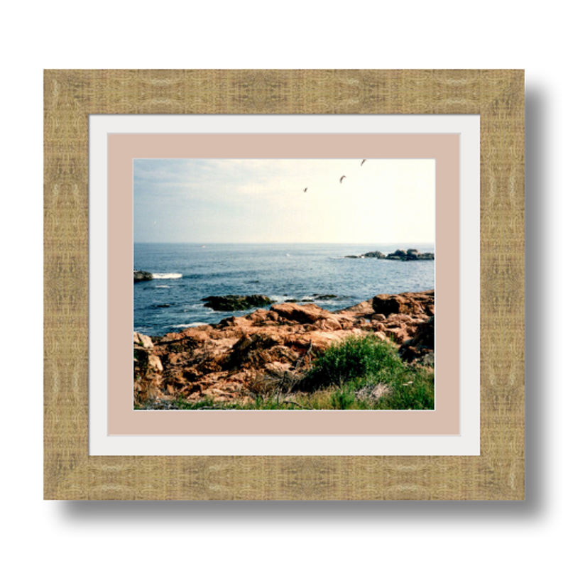 Rockport I - Framed - Hahnemühle Torchon Paper