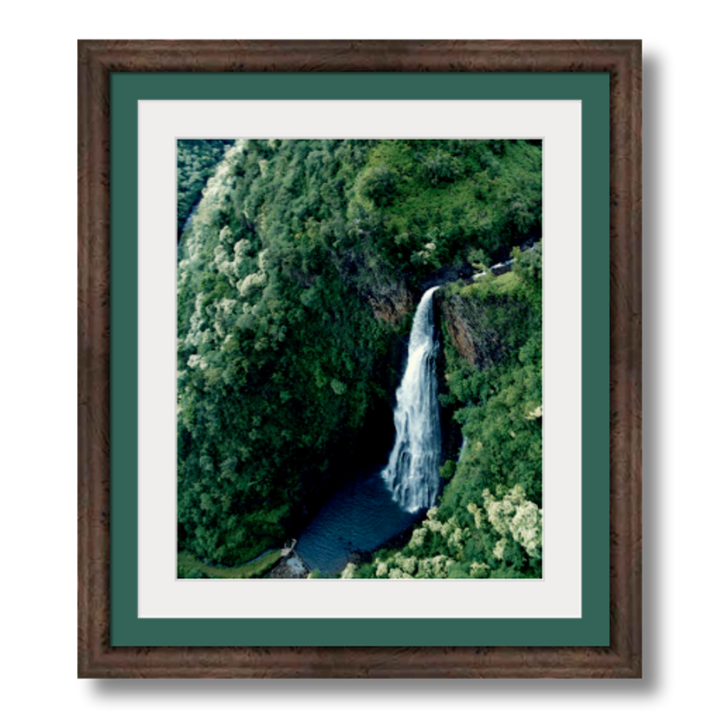 Flying the Nā Pali Coast II - Framed - Archival Canvas Paper