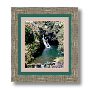 Maui Waterfalls I - Framed - Premium Giclee Paper