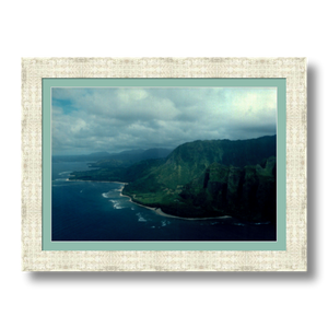Flying the Nā Pali Coast I - Framed - Premium Giclee Paper