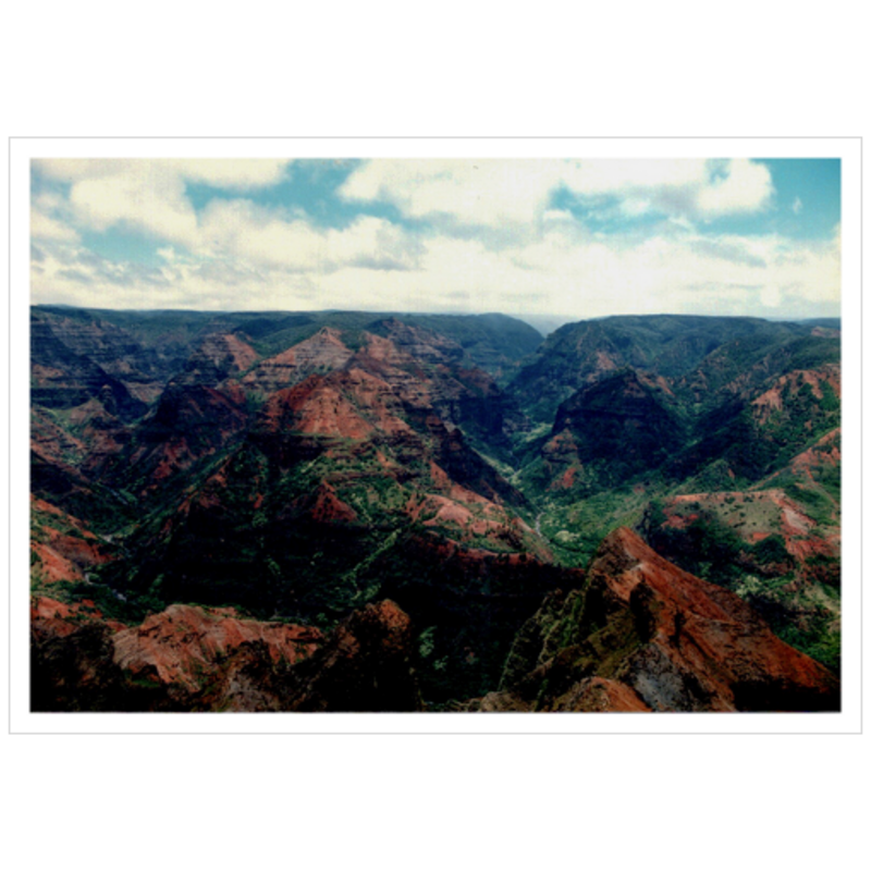 Waimea Canyon - Archival Canvas Paper