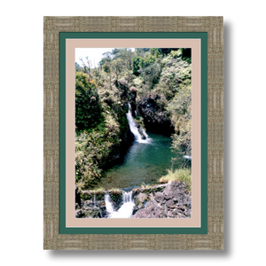 Maui Waterfalls I - Framed - Premium Giclee Paper