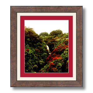 Maui Waterfalls III - Framed - Archival Canvas Paper