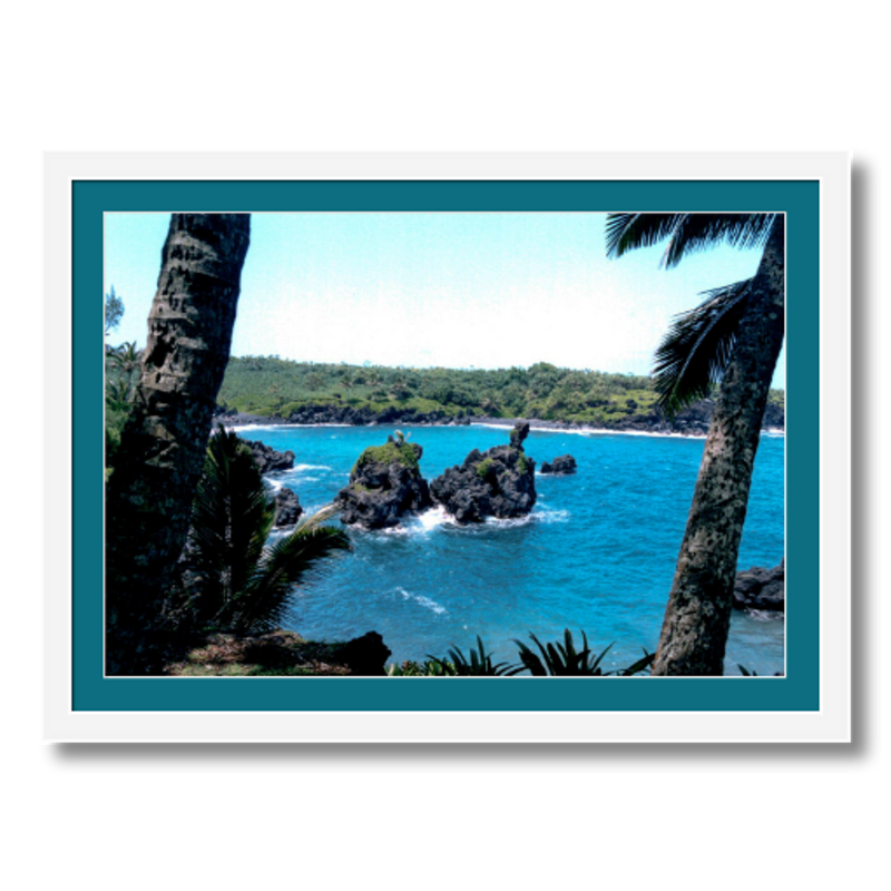 Maui Coast V - Framed - Metallic Paper