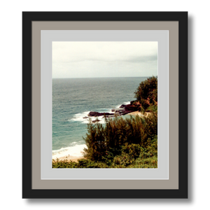 Kauai Coast II - Black Frame - Premium Giclee Paper