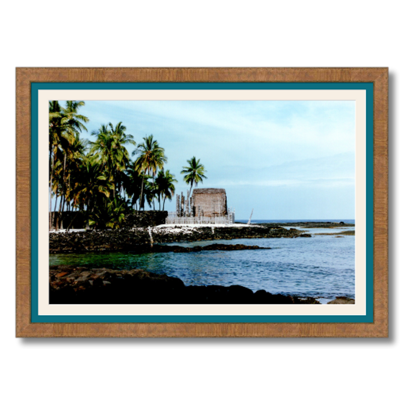 Alula Beach - Framed - Satin Luster Paper